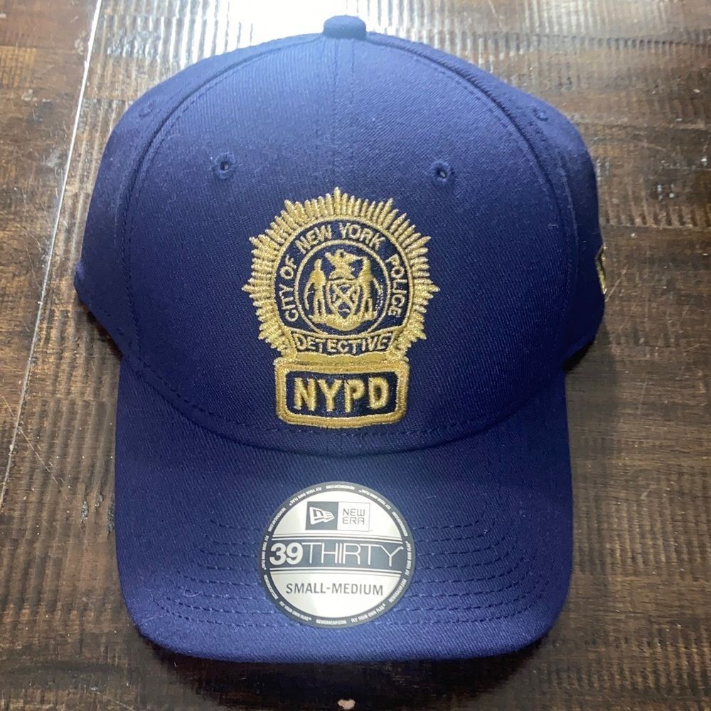 New Era Blue Cap with Gold NYPD Emblem